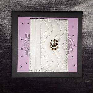 GG Cream Marmont Card Case